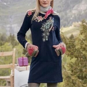 DRIFTWOOD LAYLA EMBROIDERED SHORT DRESS Size Small